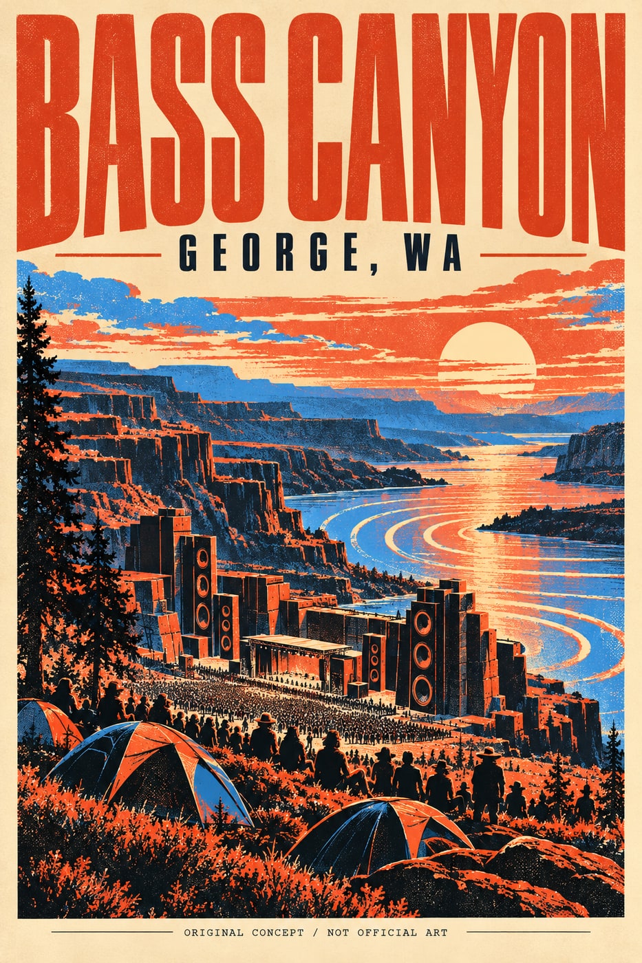 Bass Canyon, original concept poster (not official art)