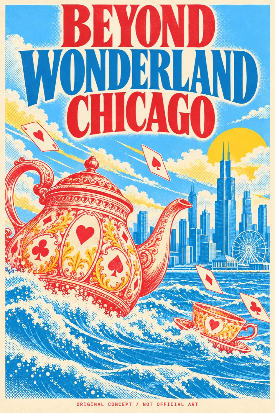 Beyond Wonderland Chicago, original concept poster (not official art)