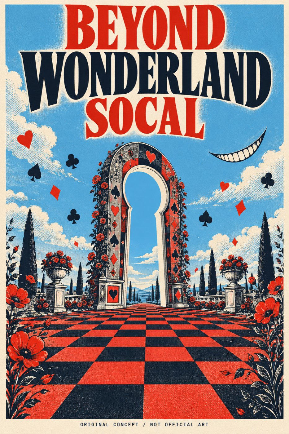 Beyond Wonderland SoCal, original concept poster (not official art)