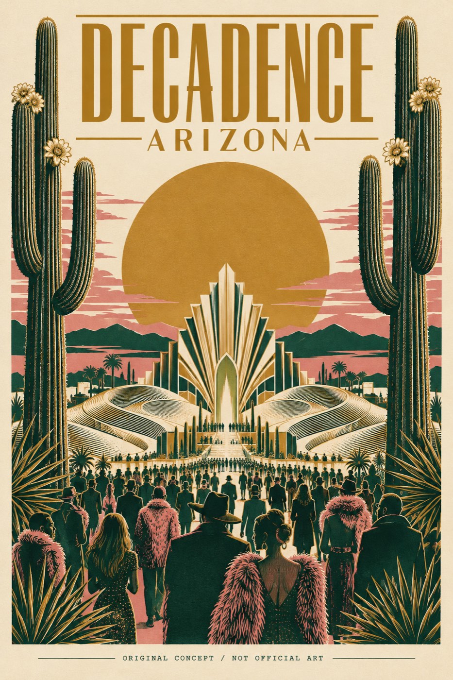 Decadence Arizona, original concept poster (not official art)