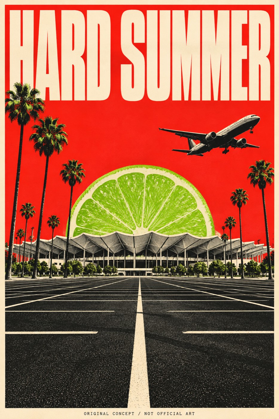 HARD Summer, original concept poster (not official art)