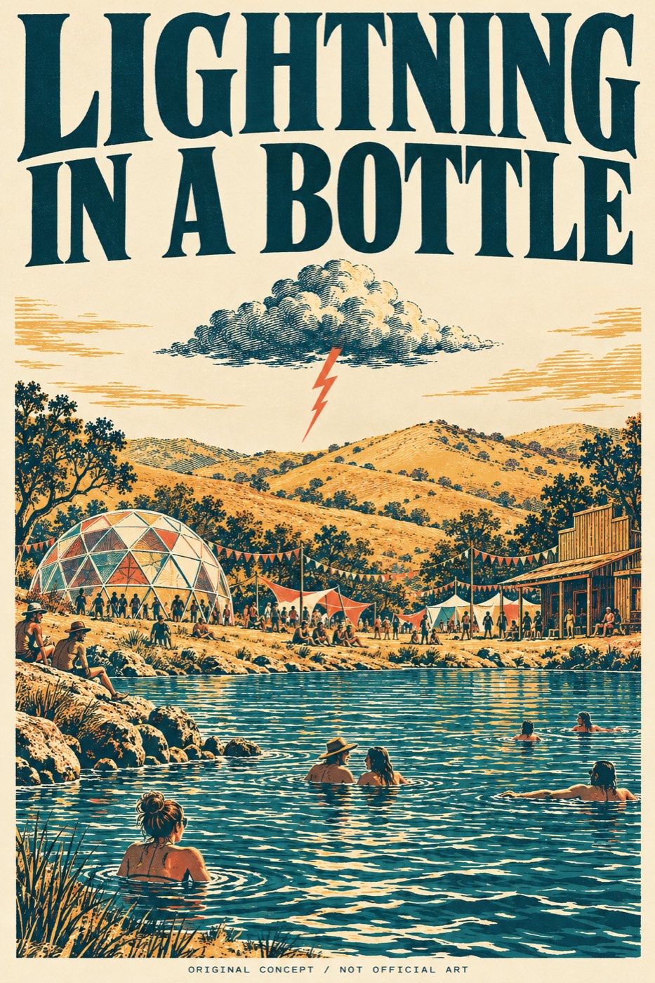 Lightning in a Bottle, original concept poster (not official art)