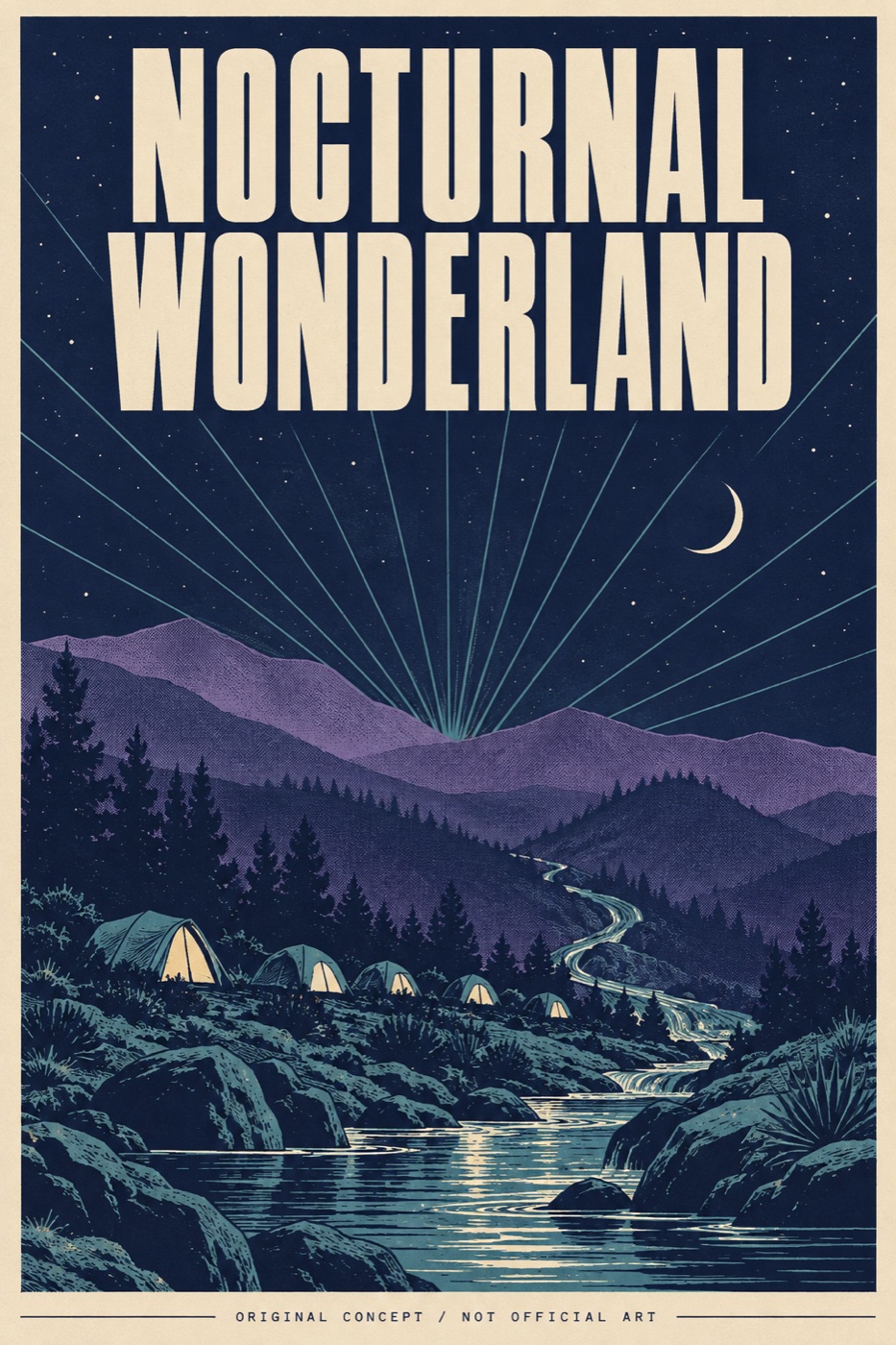 Nocturnal Wonderland, original concept poster (not official art)